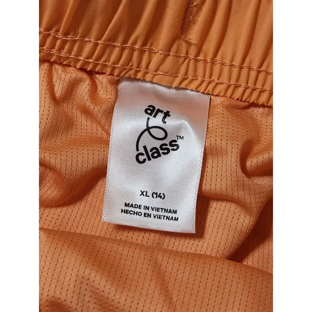 Art Class Girls Swim Shorts Size 14 Orange